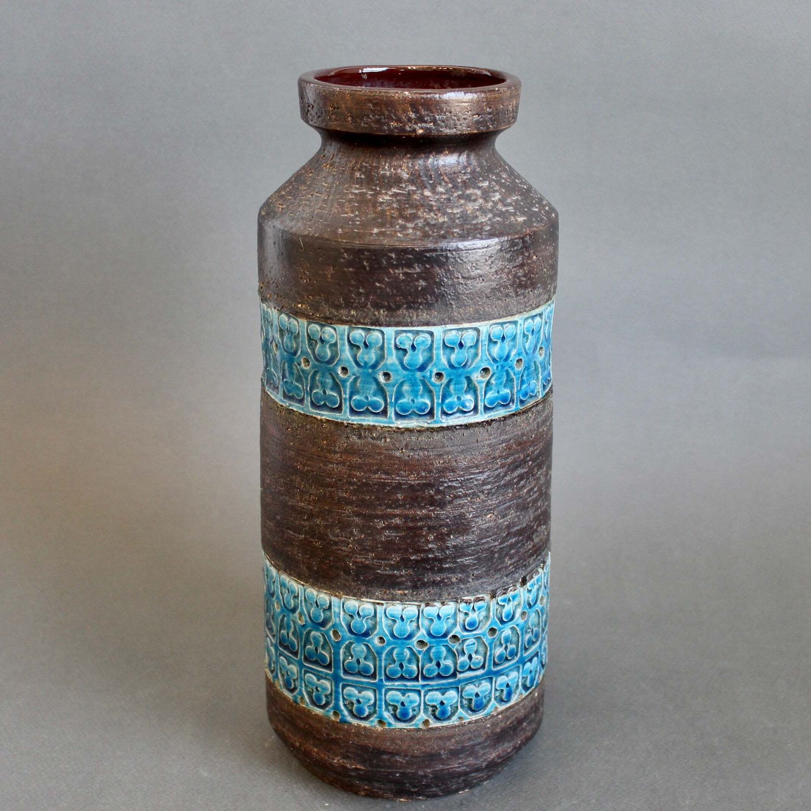 Mid Century Italian Ceramic Trifoglio Range Vase By Aldo Londi For Bitossi (1964) photo vinterior