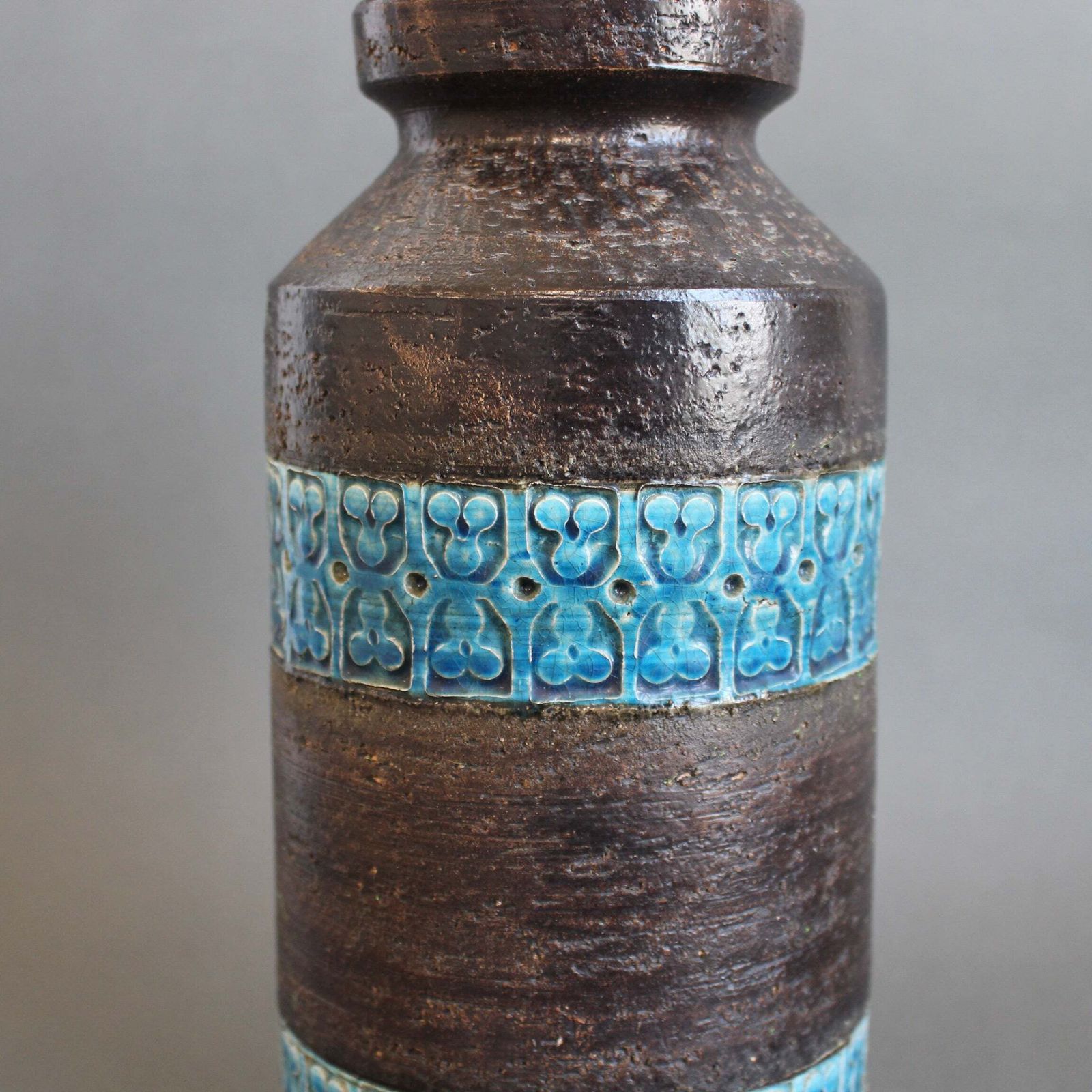 Home Decor Mid Century Italian Ceramic Trifoglio Range Vase By Aldo Londi For Bitossi (1964) photo