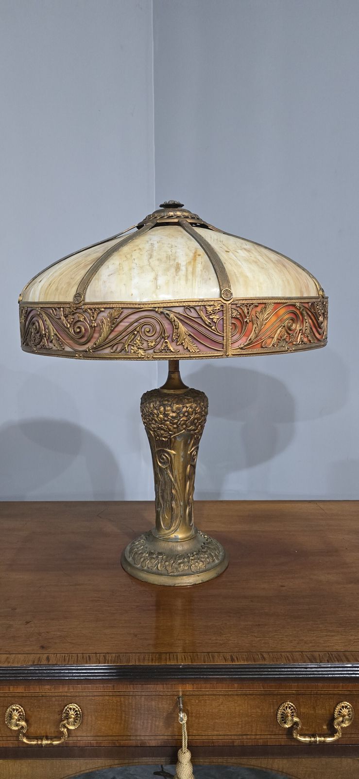 Superb Art Noveau Lamp By The Charles Parker Company photo furniture