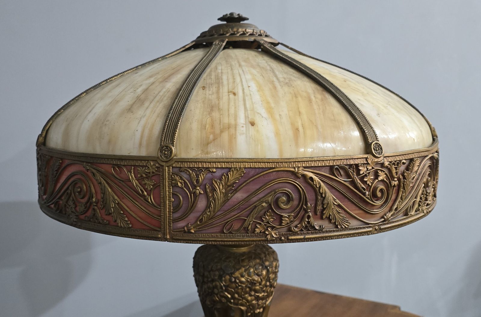 Superb Art Noveau Lamp By The Charles Parker Company photo Lighting