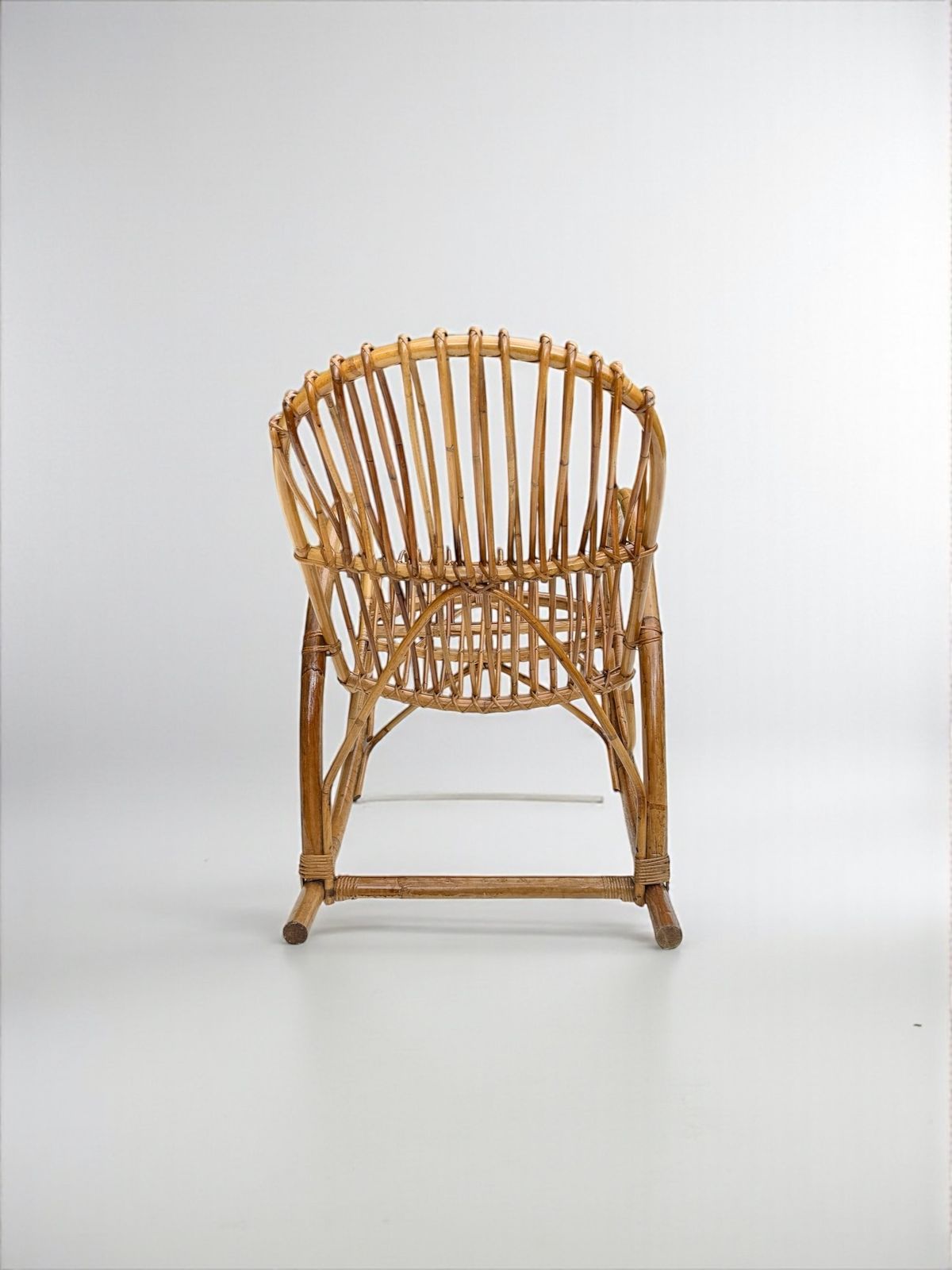 Franco Albini, Bamboo Rocking Chair, Italy 1950's photo Furniture
