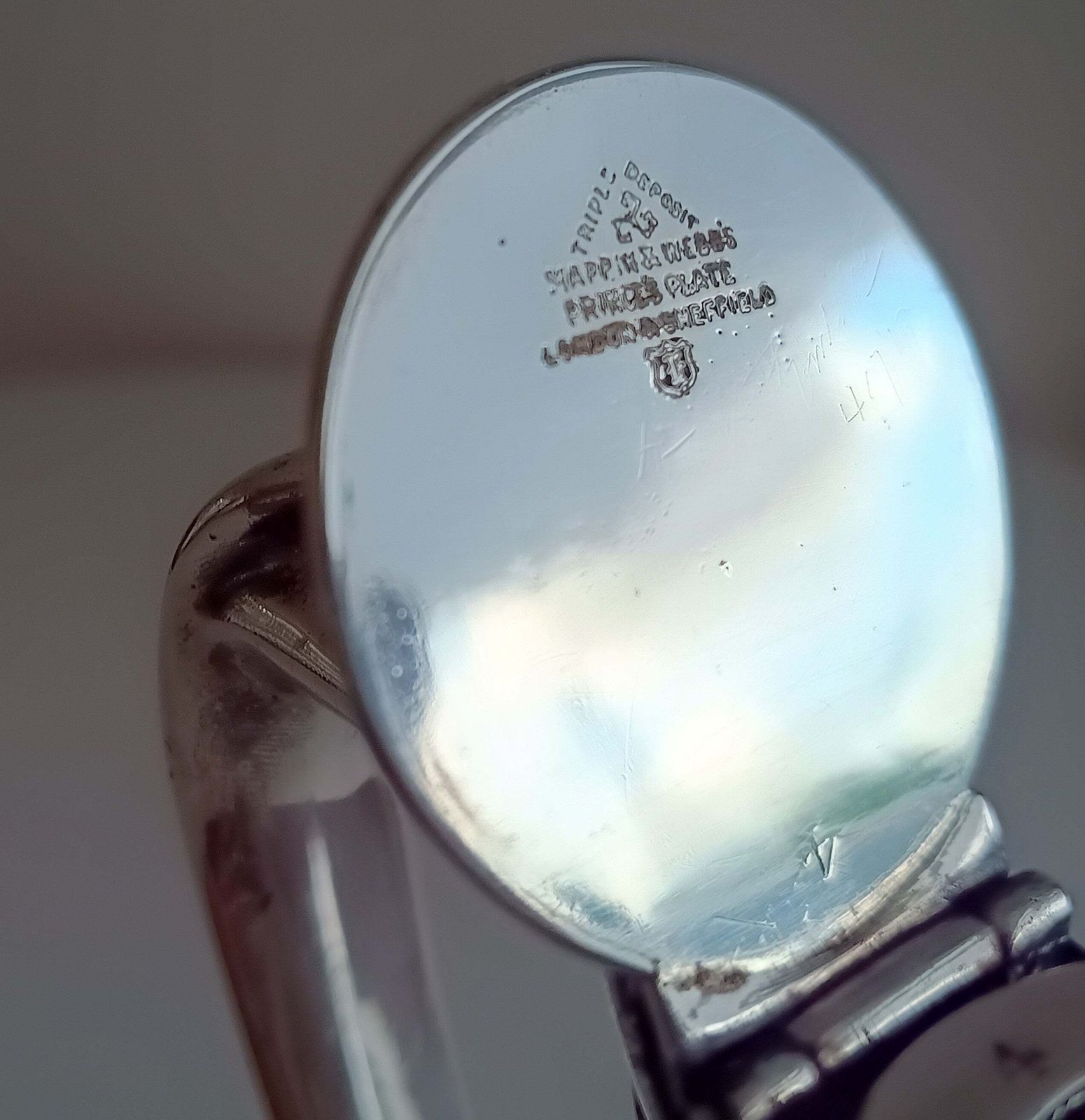 Mappin And Webb Art Nouveau Claret Jug   Princes Plate Whiplash Curve Handle Monogram Cw, Possibly Huntley And Palmer Biscuit Tin Connection photo buy