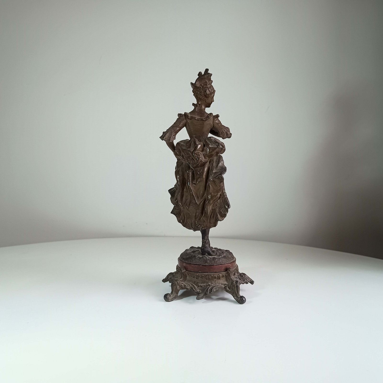 19th Century Classical Bronzed Spelter Sculpture Signed Ernest Rancoulet, Napoleon III Style photo vintage