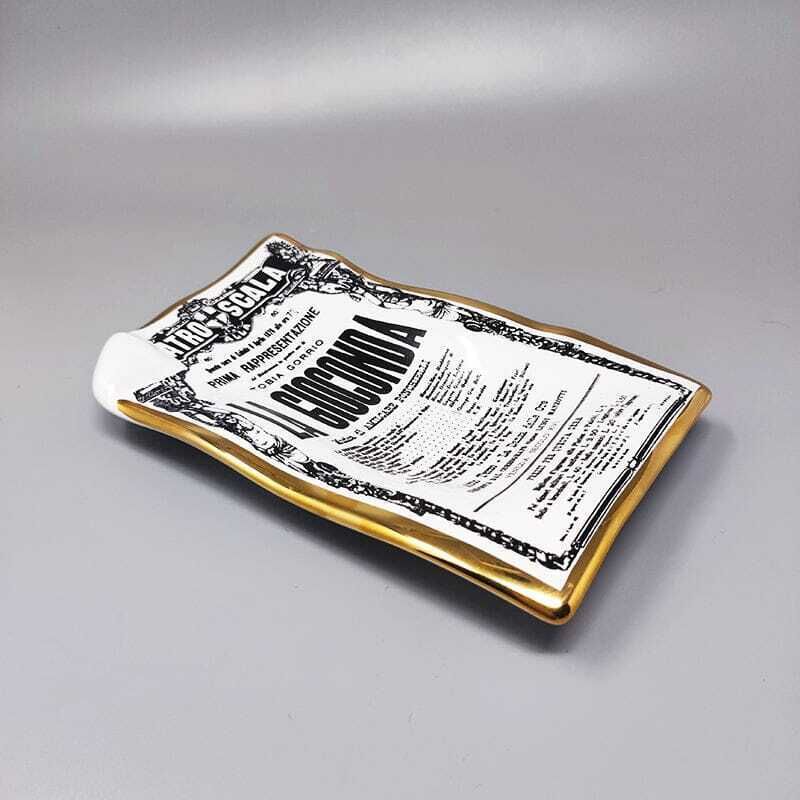 1960s Catchall/Vide Poche In Porcelain "La Gioconda" By Piero Fornasetti. Made In Italy. photo furniture