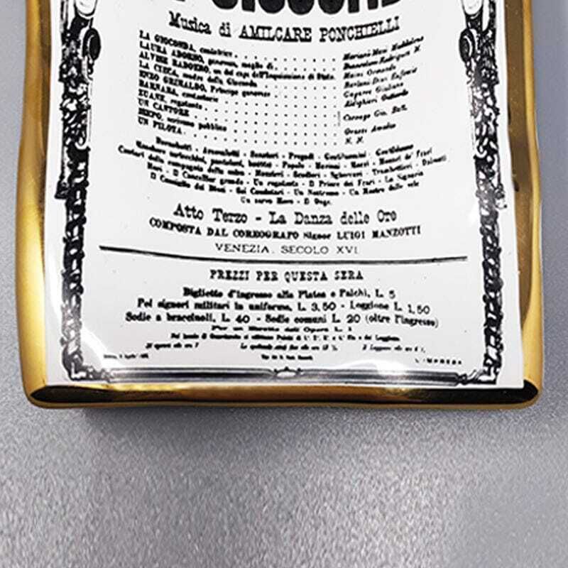 1960s Catchall/Vide Poche In Porcelain "La Gioconda" By Piero Fornasetti. Made In Italy. photo buy
