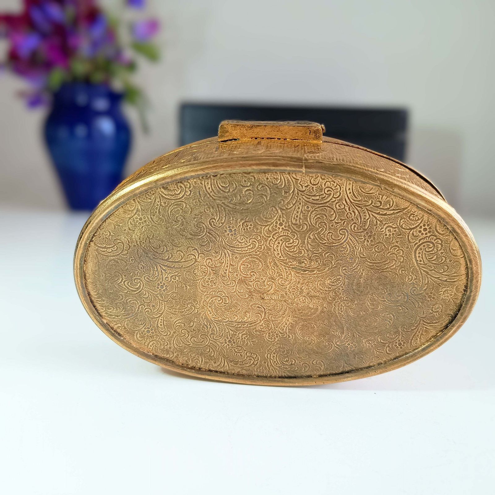 photo furniture Empire Style French Ormolu Trinket Box, C. Late 19th Century