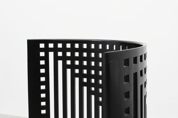 photo buy Black Willow Chairs By Charles Rennie Mackintosh For Atelier International, Italy, 1980s, Set Of 2