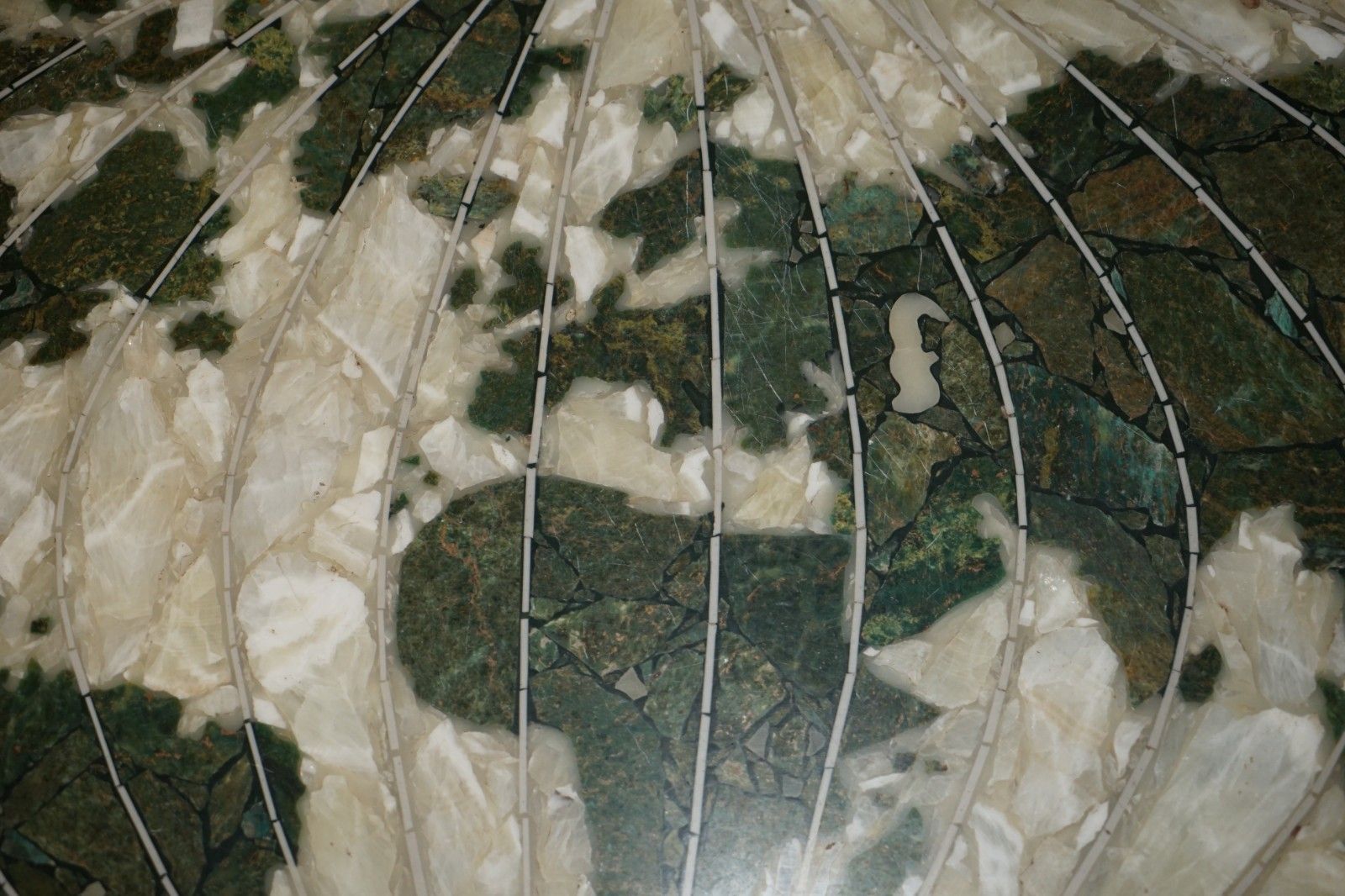 photo for sale Mid Century Modern 1950's Italian Marble & Onyx World Map Coffee Cocktail Table