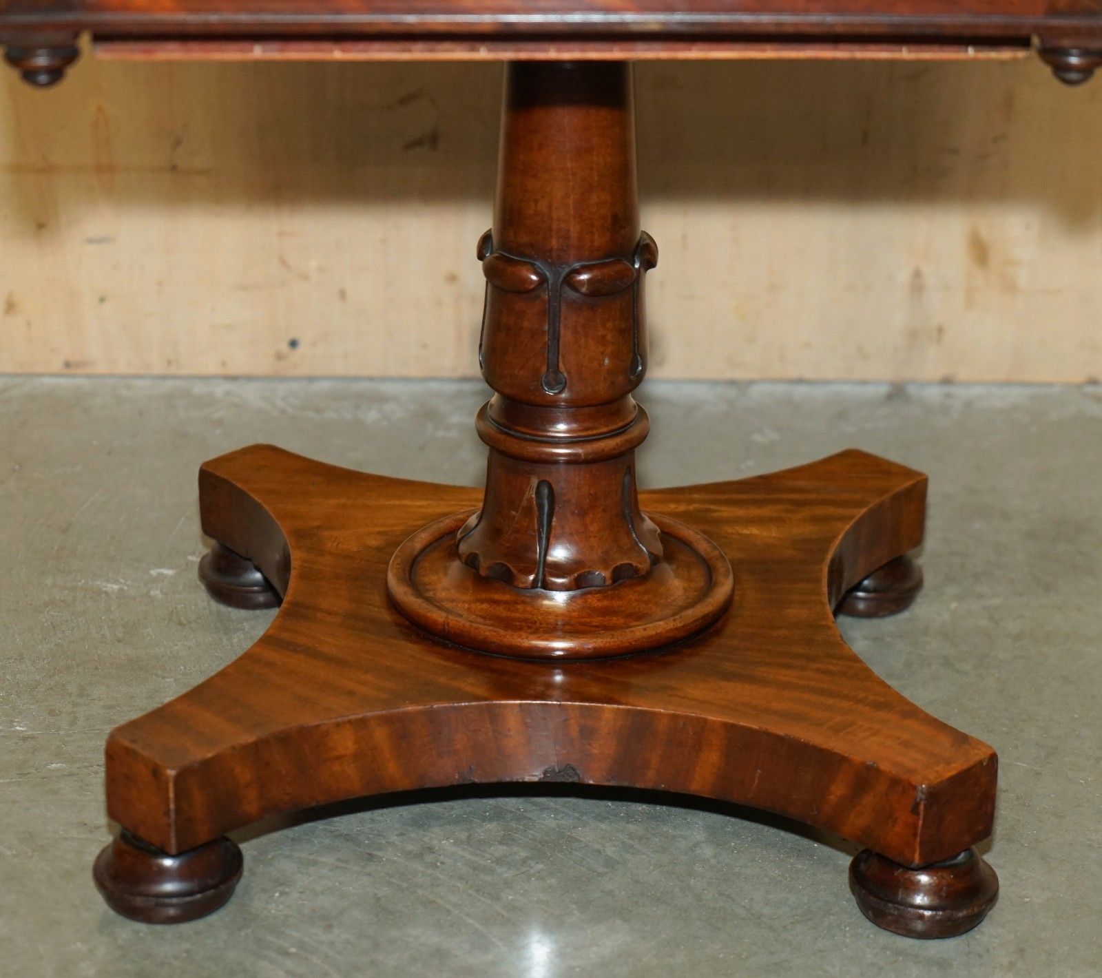 Exquisite William IV Circa 1830 Flamed Mahogany Side End Work Sewing Table photo vinterior