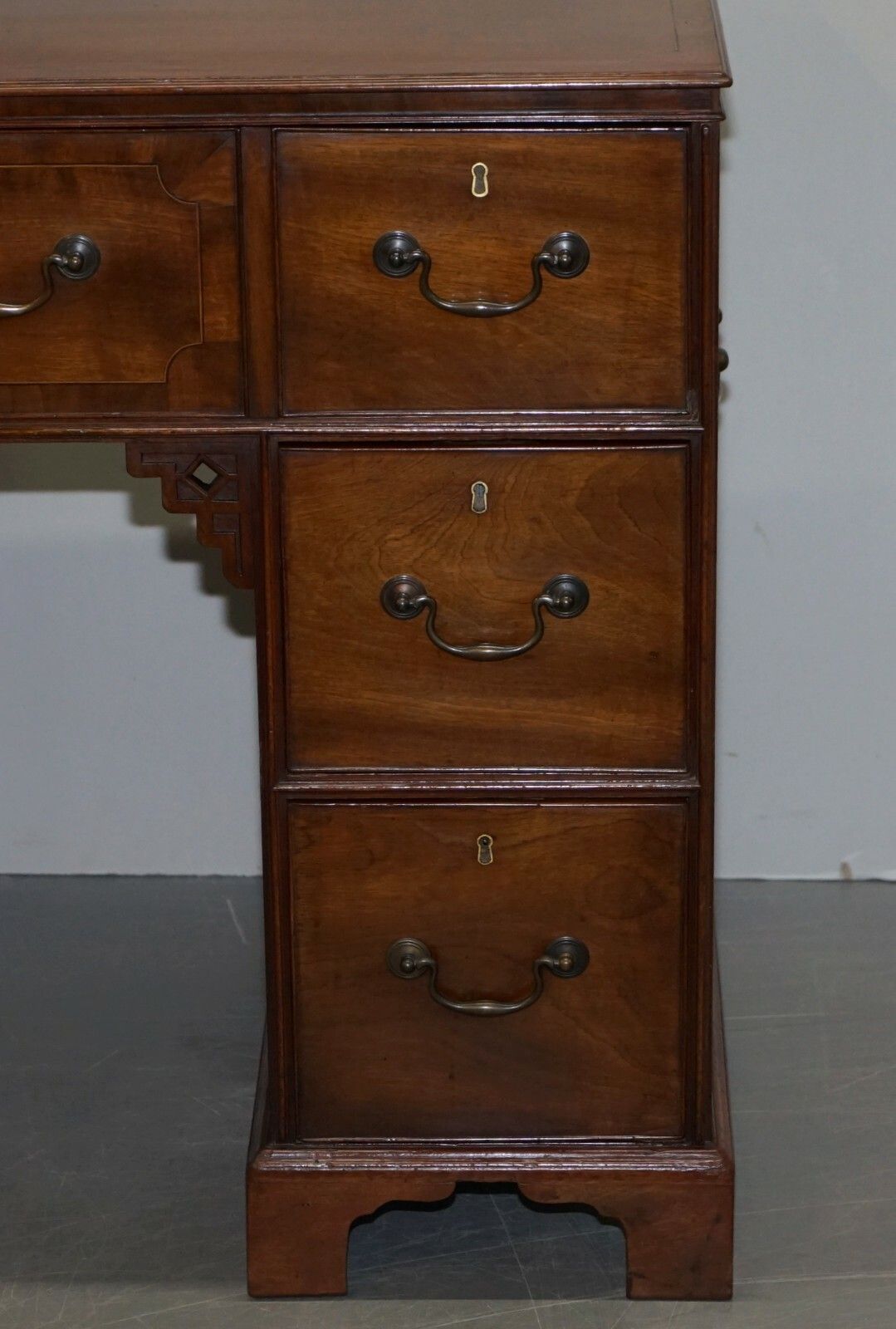 Original Georgian / Regency Military Campaign Desk With Large Map Drawer Circa photo vinterior
