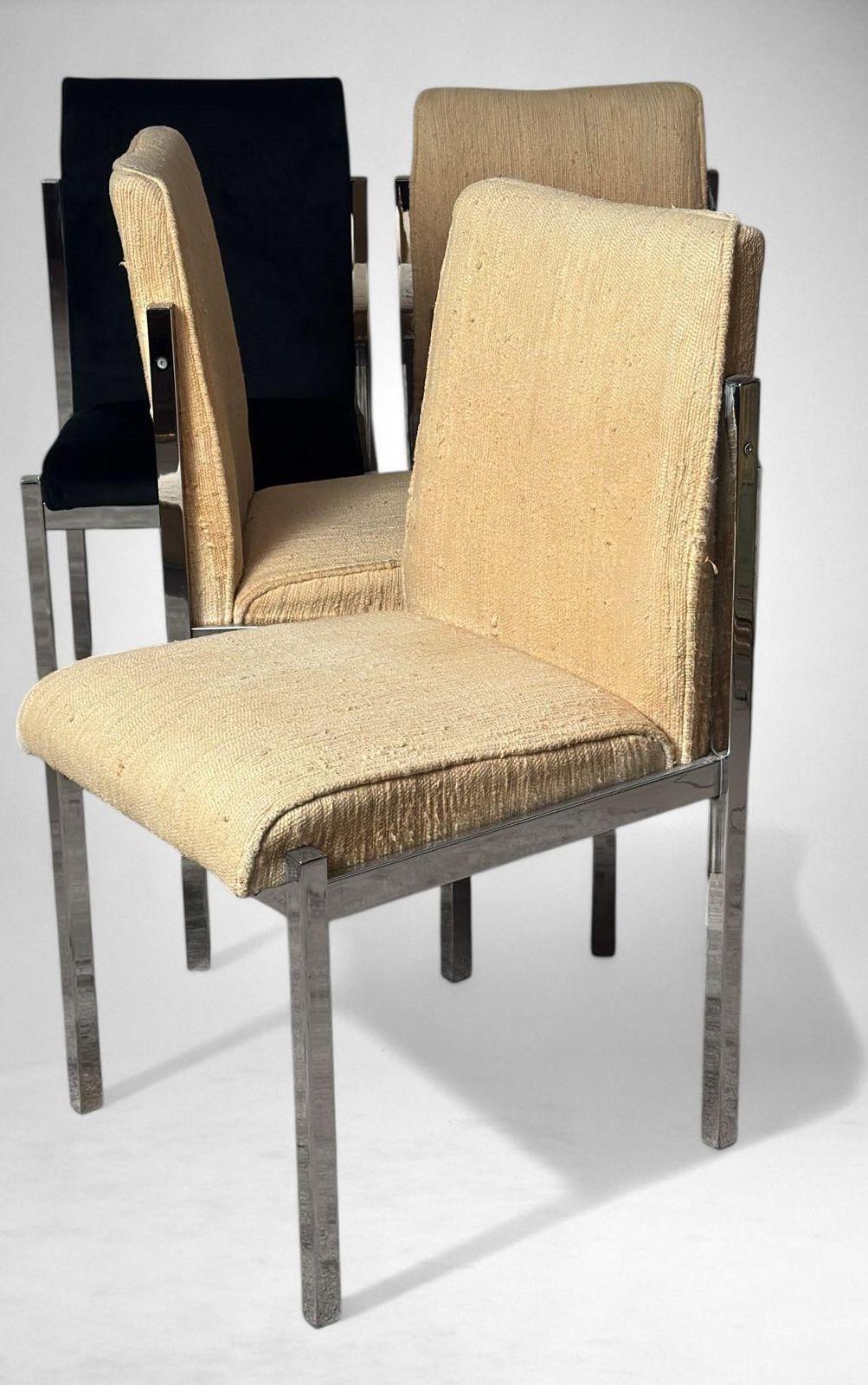photo furniture Mid Century Italian Chrome Dining Chairs Set Of 6
