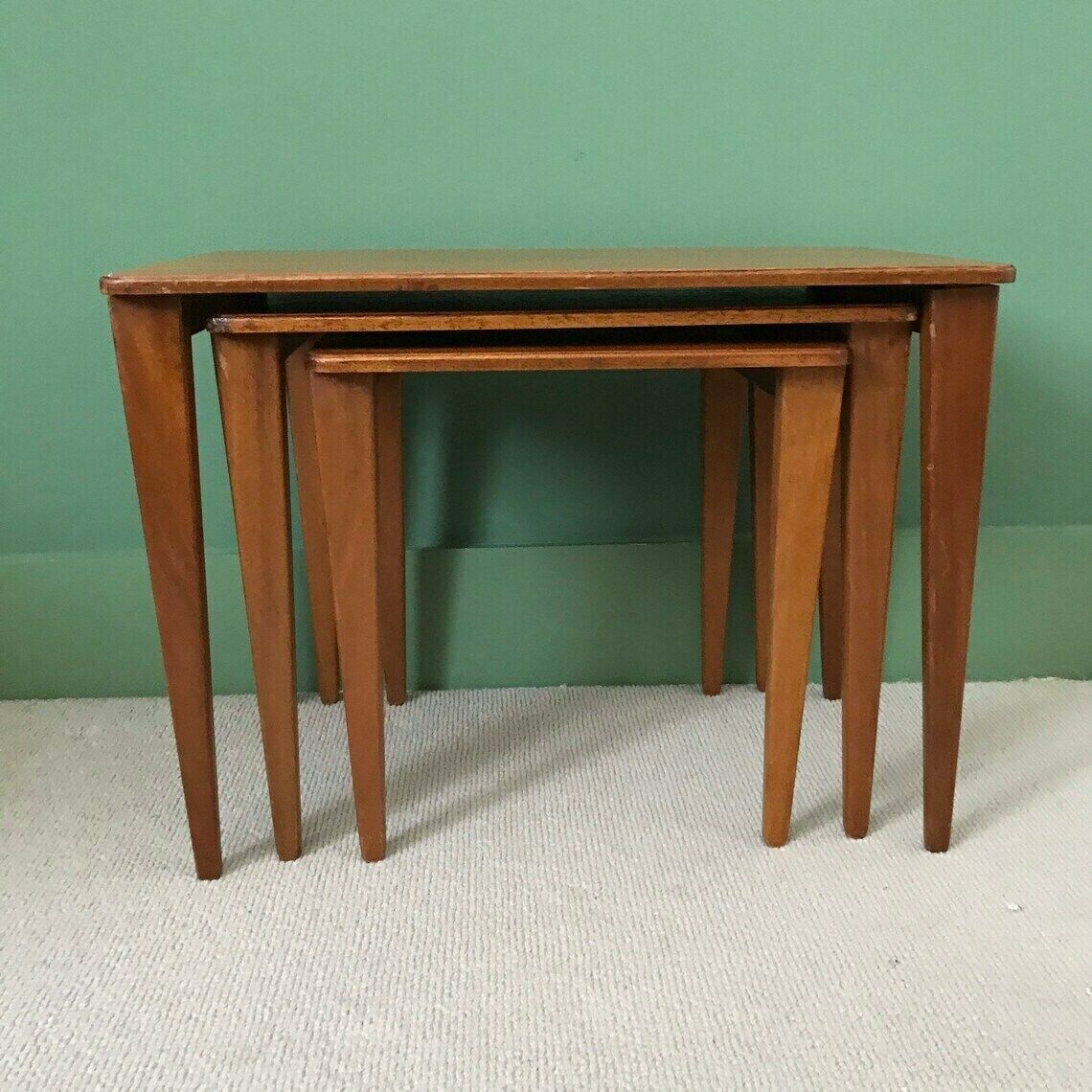Mid Century Teak Table Nest Gordon Russell 1950 Coffee Tables Teak Furniture photo furniture
