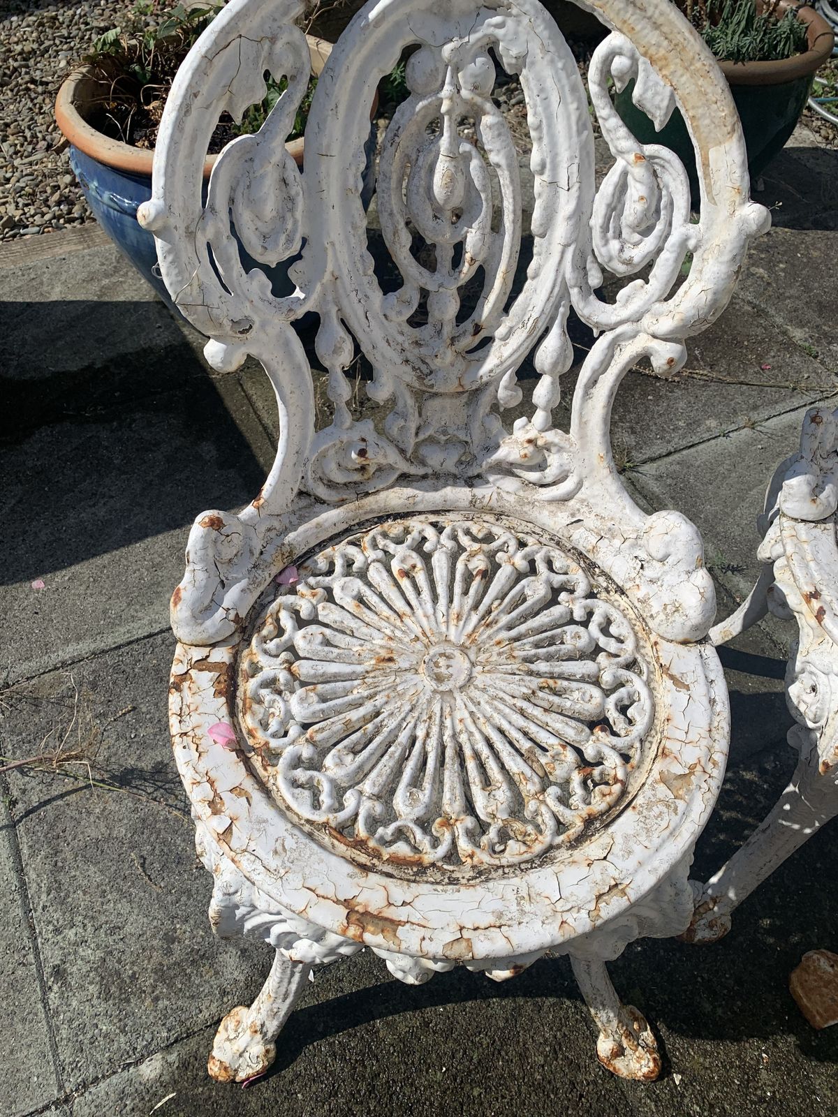 Victorian Cast Iron Patio Set photo furniture