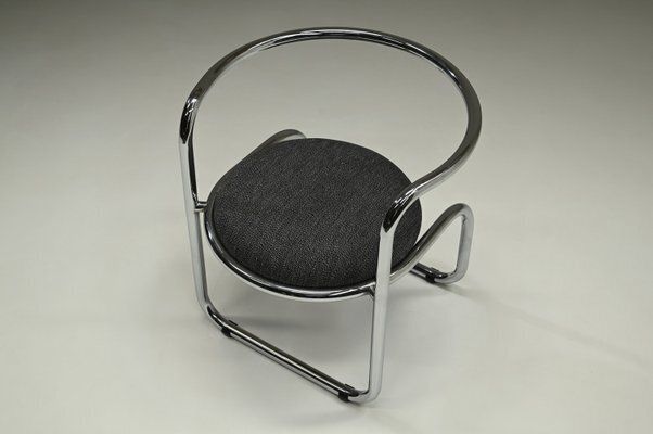 Set Of Italian Chrome Side Chairs, 1970s photo buy