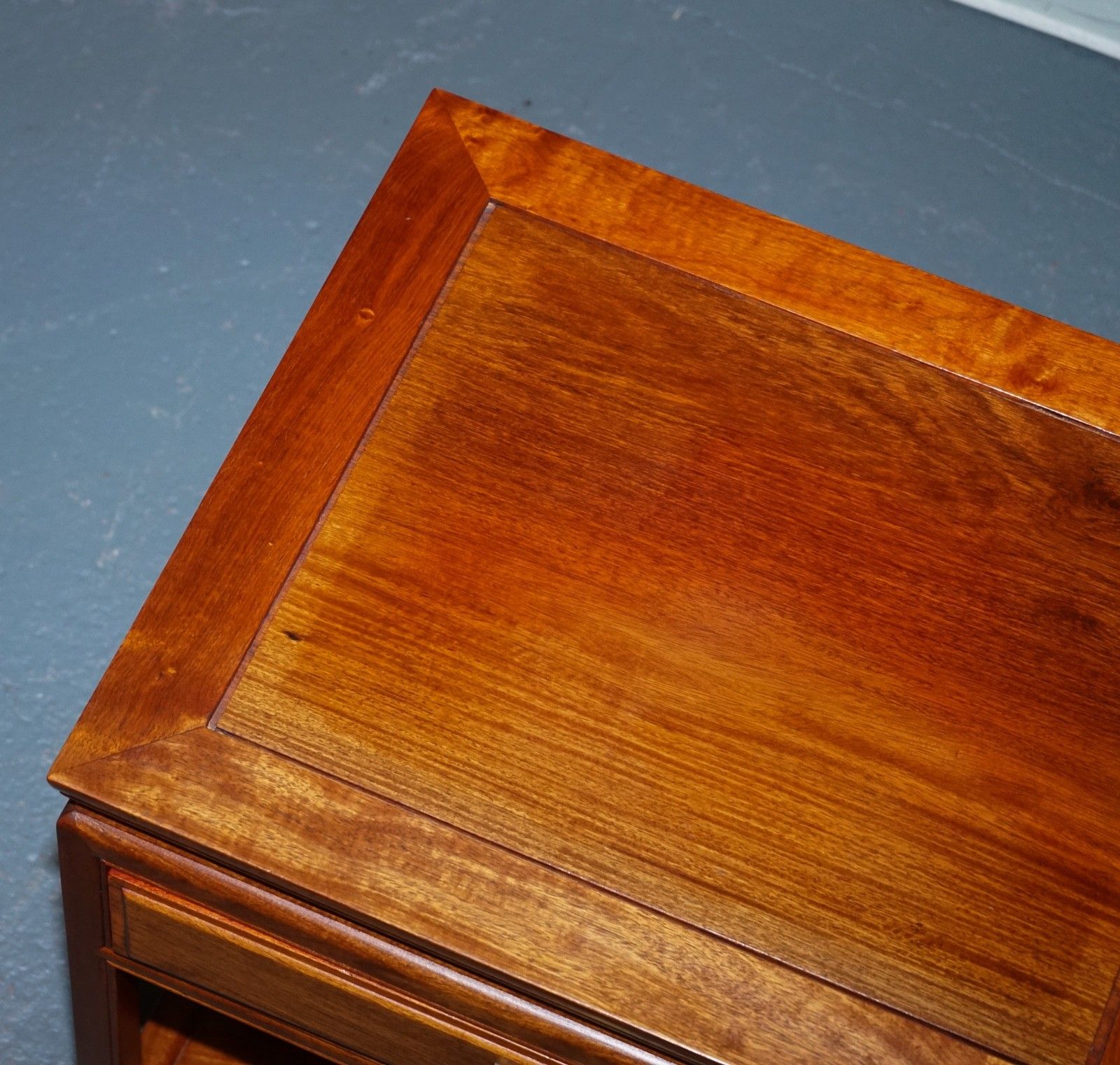Vintage Oriental Chinese Mid Century Side Table With Drawer And Shelf photo buy