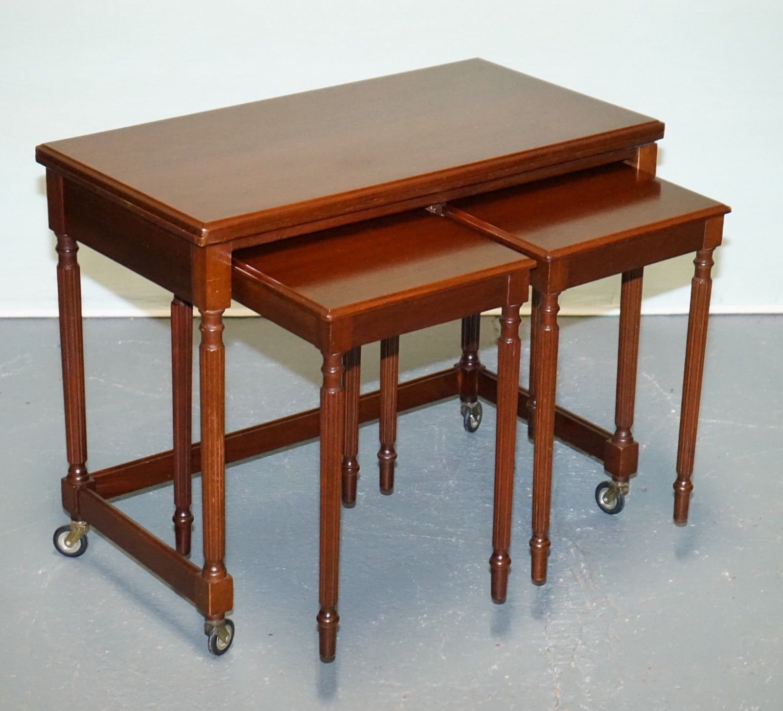 McIntosh Mid Century Nesting Extendable Table Set photo furniture