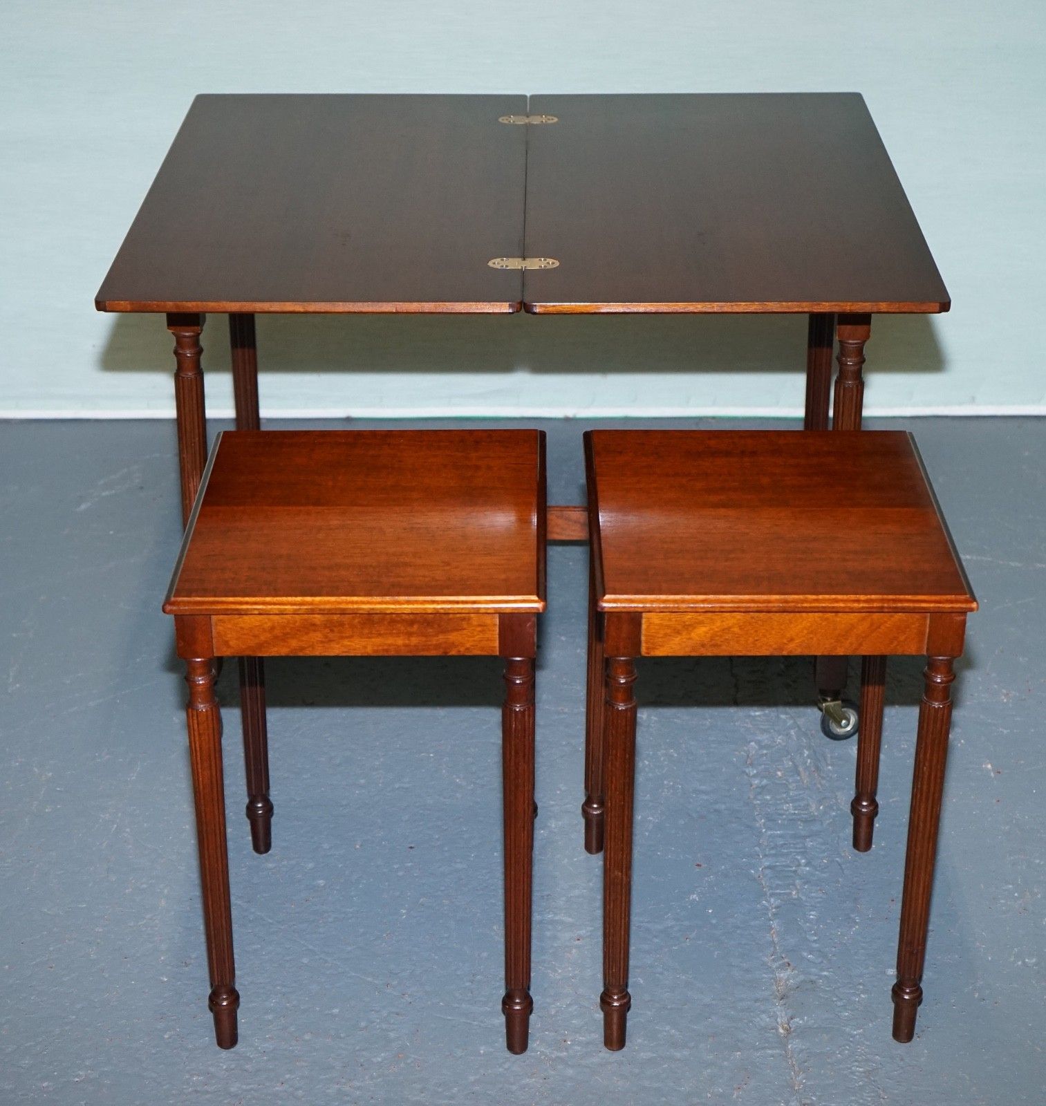 McIntosh Mid Century Nesting Extendable Table Set photo vintage