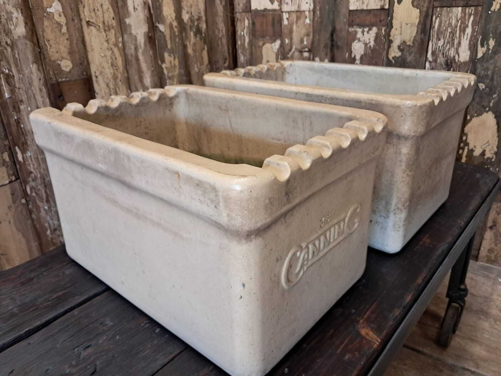 Pair Of Salt Glaze Dip Tanks photo buy