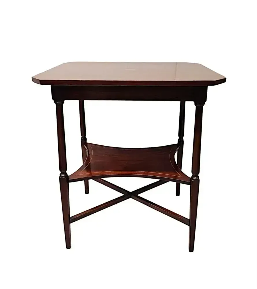 A Fabulous Edwardian Inlaid Occasional Or Lamp Table photo 848.1903