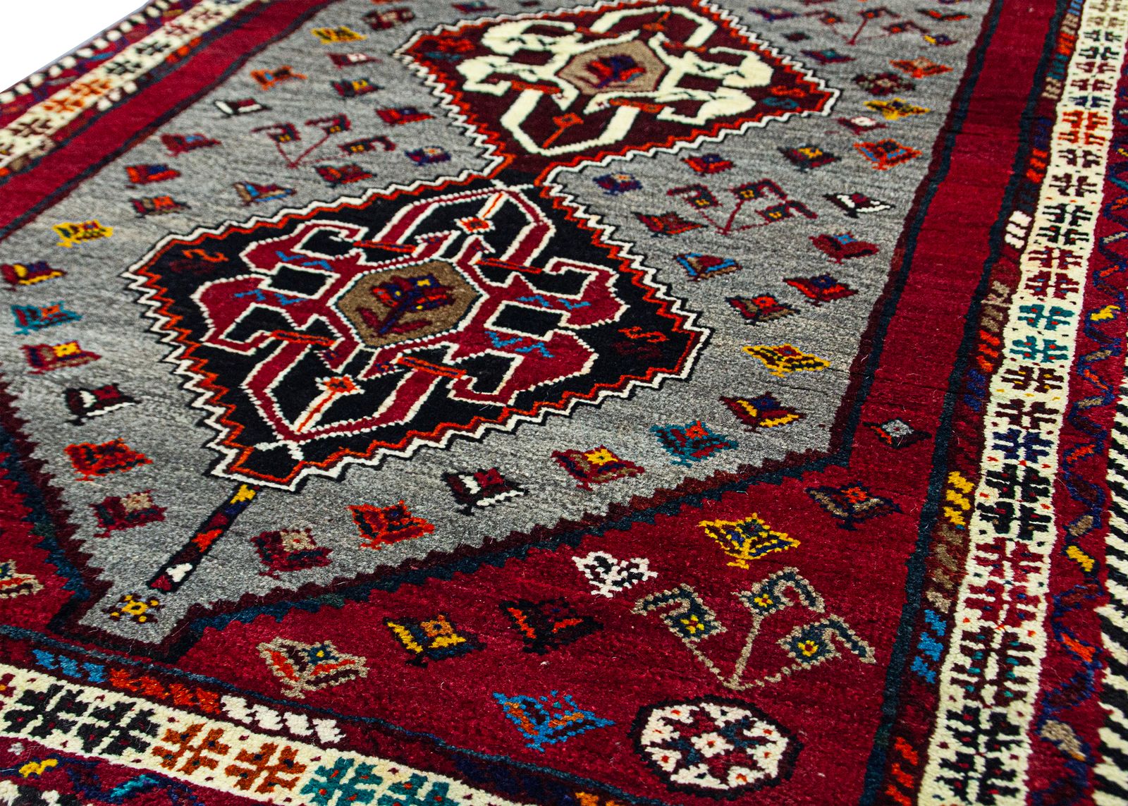Vintage Qashqai Rug 177x90cm photo vinterior