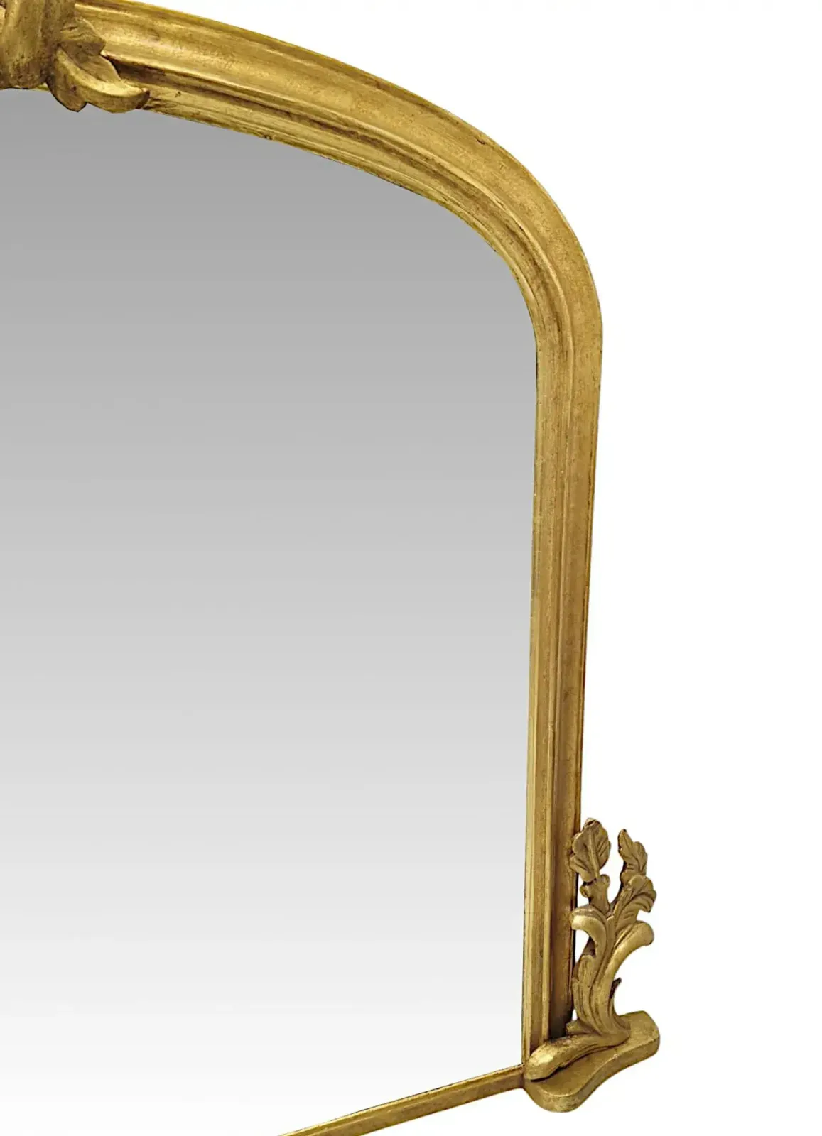 A Stunning Fully Restored 19th Century Archtop Giltwood Overmantel Mirror photo Home Decor
