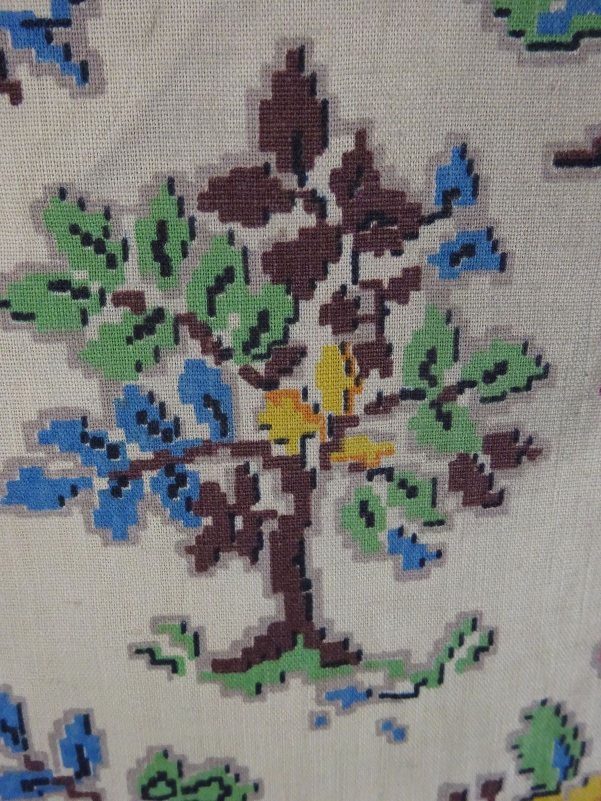 Vintage Upholstery, Dressmaking Fabric, Circa 1930s 40s Cotton 115" X 47" photo for sale