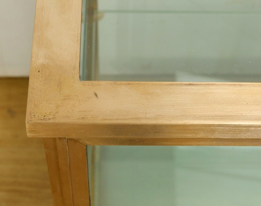 Brass And Elm Display Case – 1950 photo buy