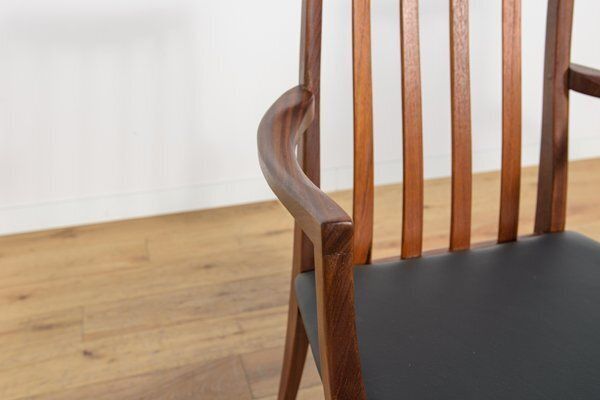2079.0 Mid Century Teak And Leather Dining Chairs By Leslie Dandy For G Plan, 1960s, Set Of 8 photo