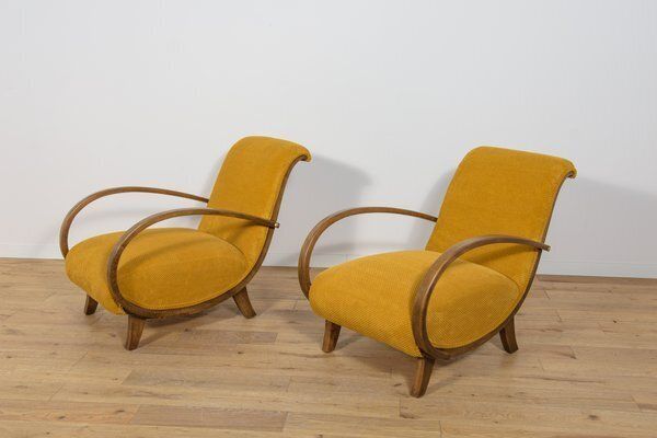 Art Deco Armchairs, Poland, 1930s, Set Of 2 photo furniture