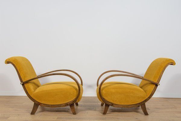 Art Deco Armchairs, Poland, 1930s, Set Of 2 photo Furniture