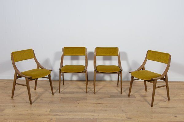 Ski Jumper Chairs From Zamojska, Poland, 1970s, Set Of 4