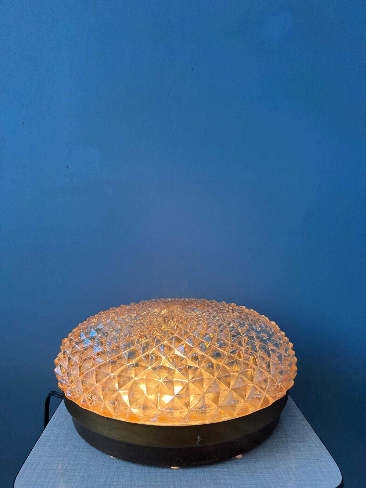 Mid Century Kristalglazen Plafondlamp