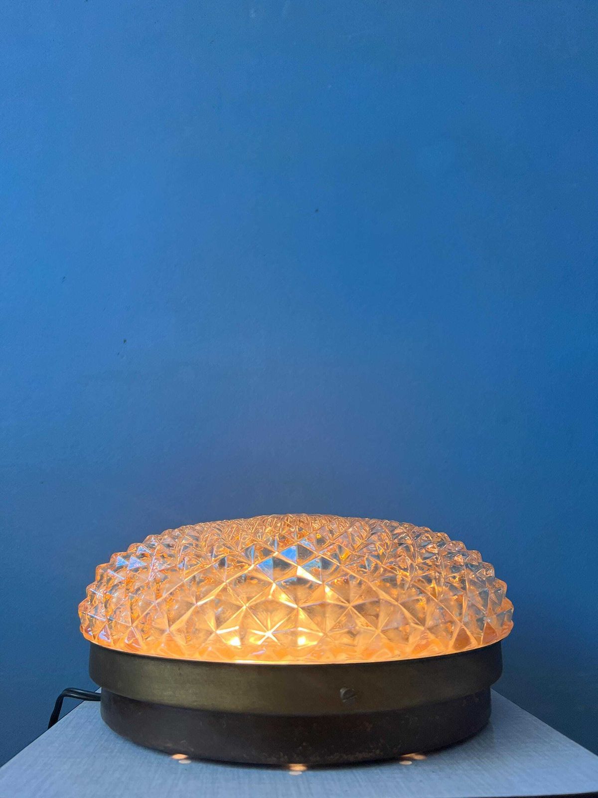 Mid Century Kristalglazen Plafondlamp photo furniture