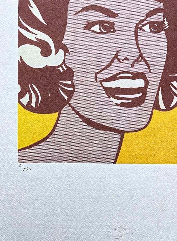 After Roy Lichtenstein, " Head Red And Yellow", 1990s, Silk Screen photo Art