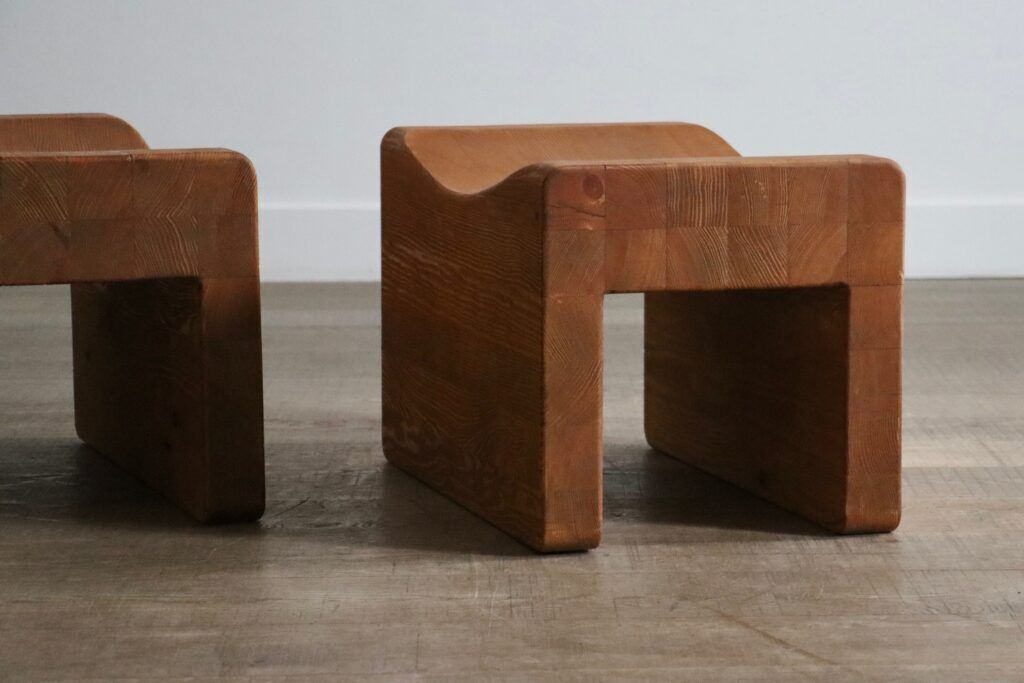 Pair Of ‘Palle’ Stools By K.J. Pettersson And Söner Sweden 1970s photo for sale