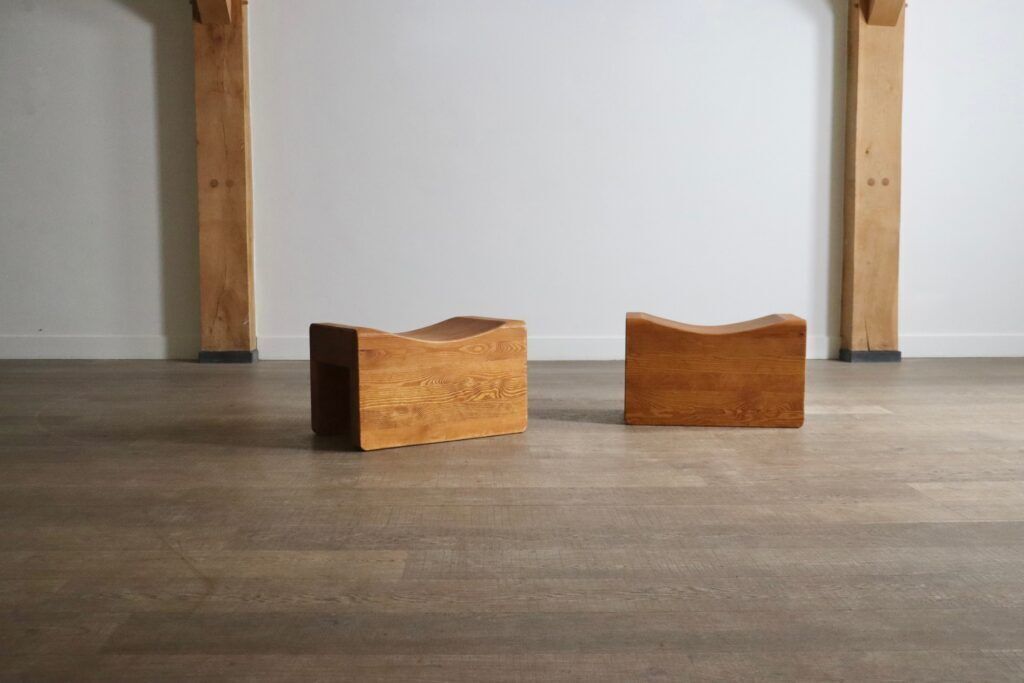 Pair Of ‘Palle’ Stools By K.J. Pettersson And Söner Sweden 1970s photo 5800.0
