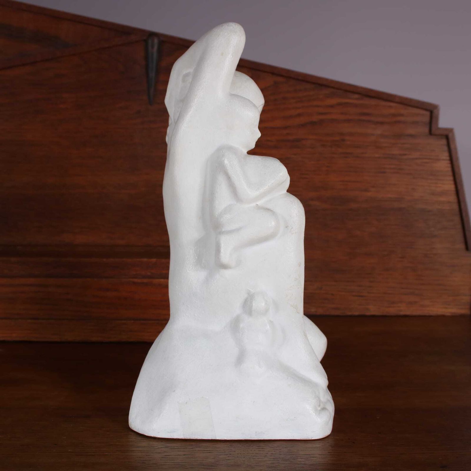 “Mother With Child” Sculpture By Frans Werner For Goedewaagen, The Netherlands 1924 photo buy
