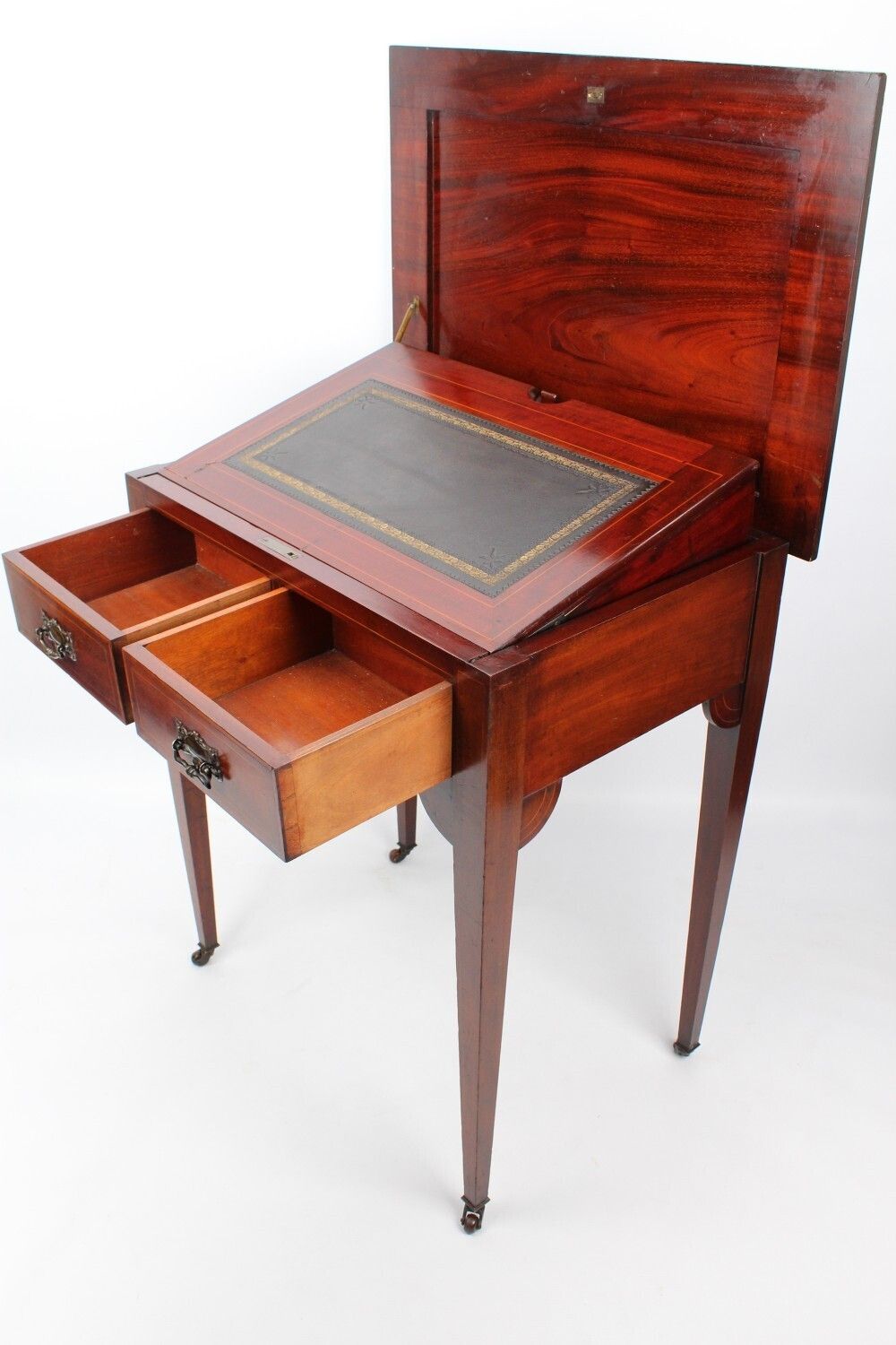 Edwardian Inlaid Mahogany Metamorphic Writing Desk photo vinterior