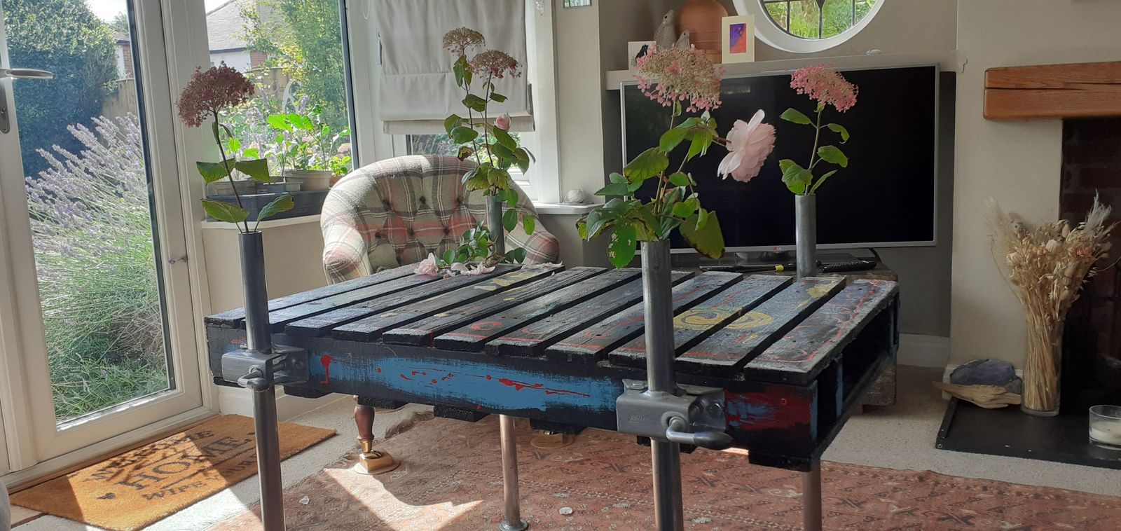 Unique Outdoor/Indoor Table    Industrial Chic! photo 110.0