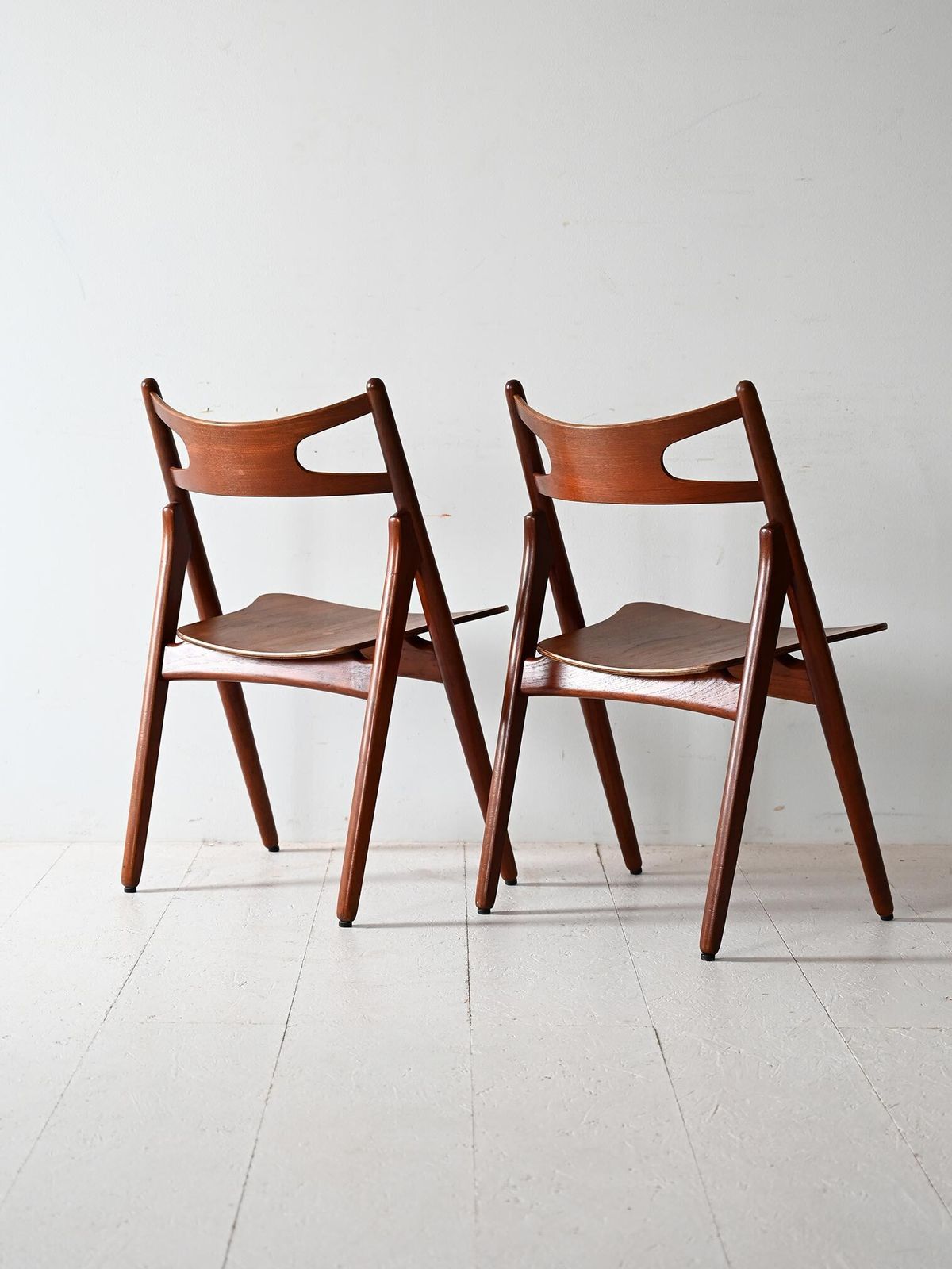 Pair Of Ch29 Chairs By Hans J. Wegner photo for sale