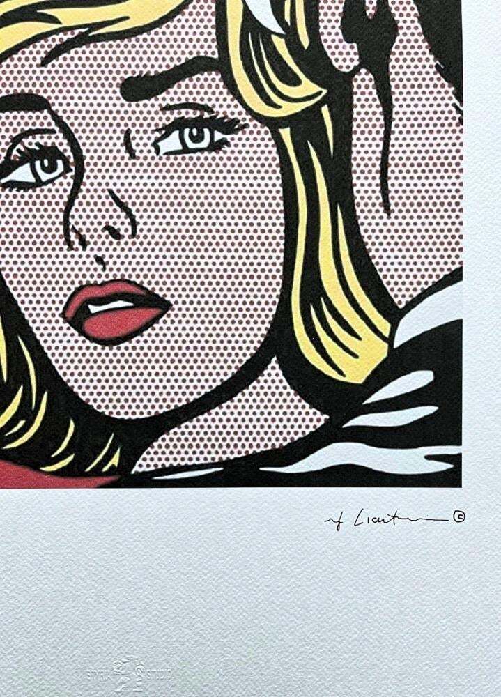 After Roy Lichtenstein, "I Thought I Heard Your Voice", 1990s, Silk Screen photo furniture