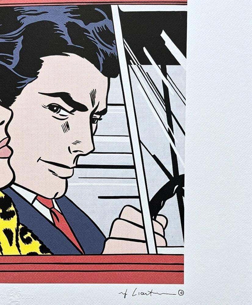 After Roy Lichtenstein, " In The Car", 1990s, Silk Screen photo for sale