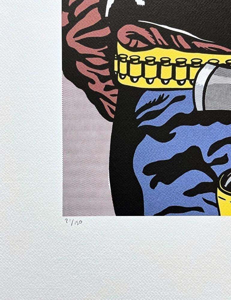 After Roy Lichtenstein, "Fastes Gun", 1990s, Silk Screen photo for sale