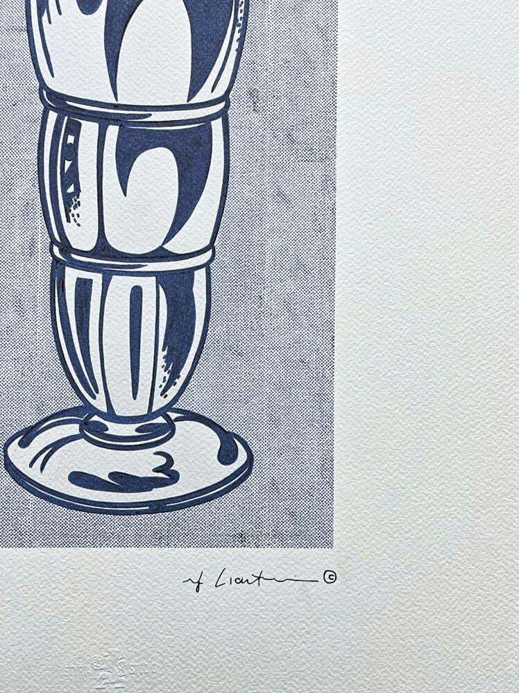 After Roy Lichtenstein, "Ice Cream Soda", 1990s, Silk Screen photo Art