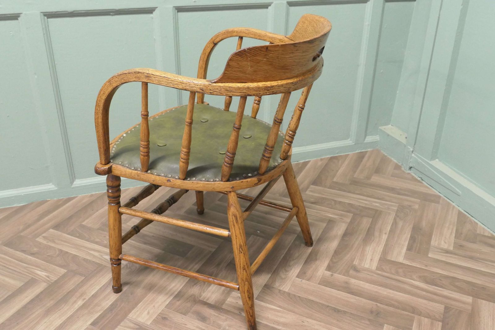 Golden Oak Smokers Bow Office Or Desk Chair photo buy