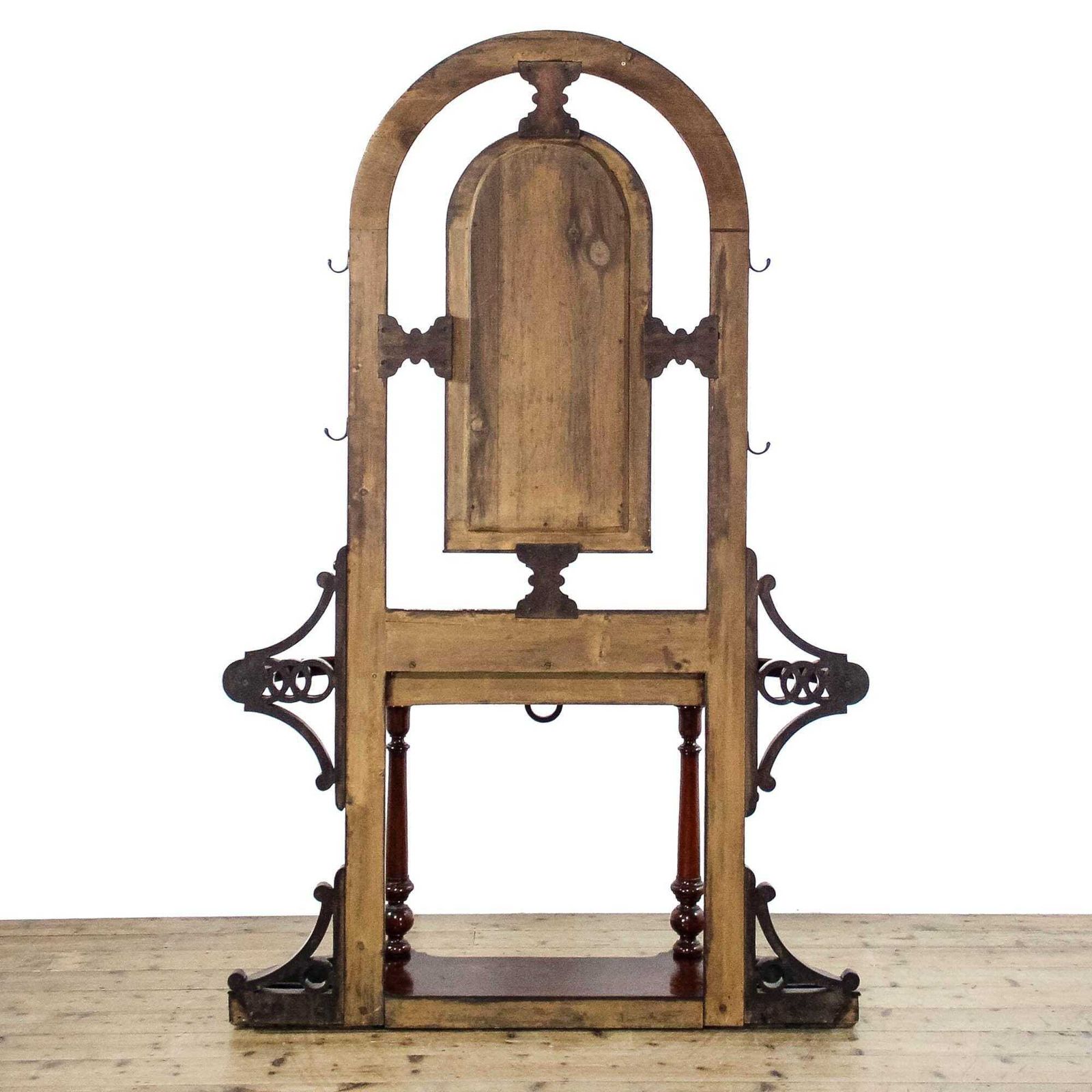 Antique Victorian Mahogany Hall Stand With Marble Shelf | Entrance Hall Stick Stand | Antique Hallway Storage photo for sale