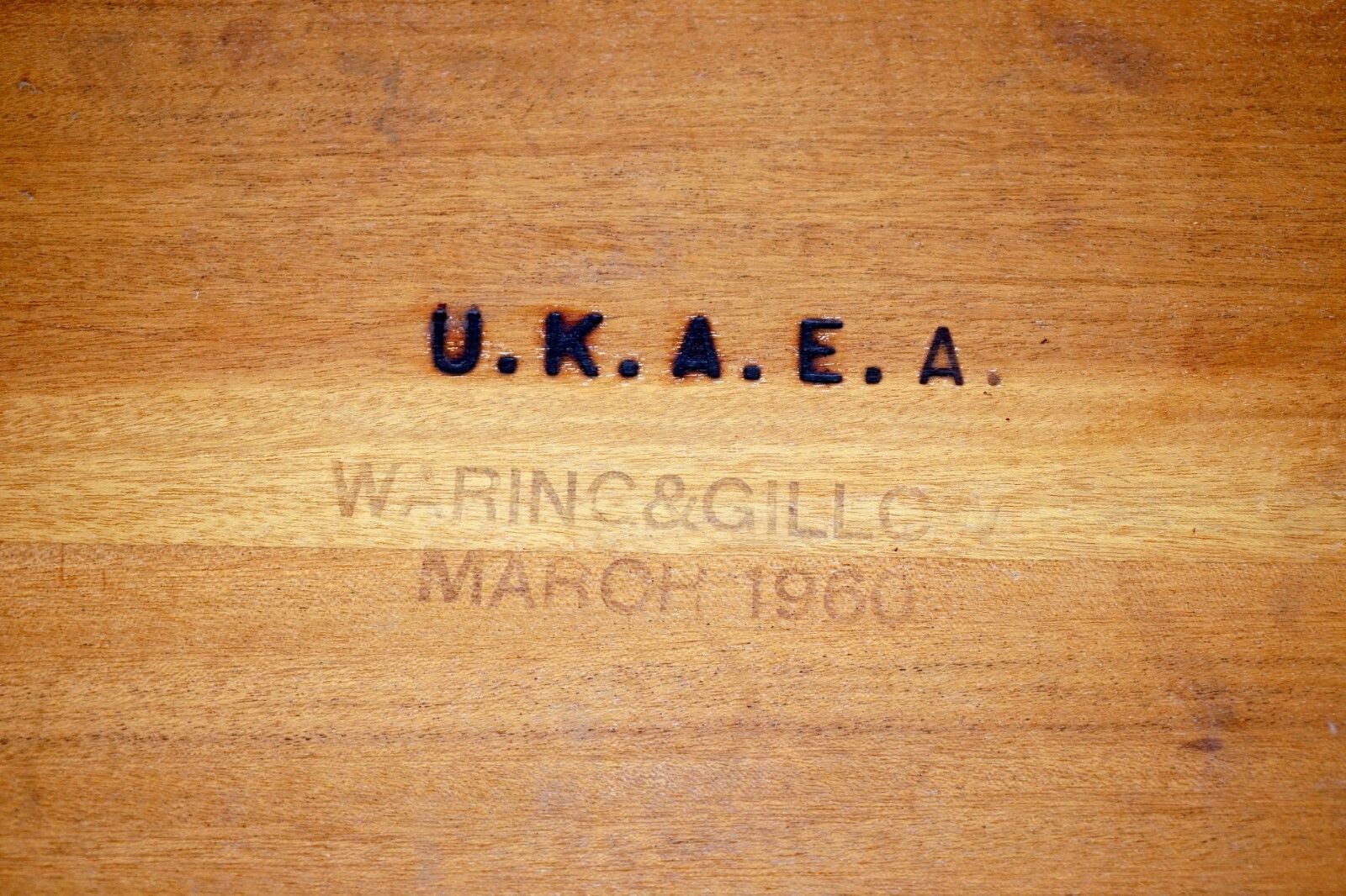 3750.0 Very Rare Stamped Waring & Gillow 1960 U.K.A.E.A Uk Atomic Energy Authority Desk photo