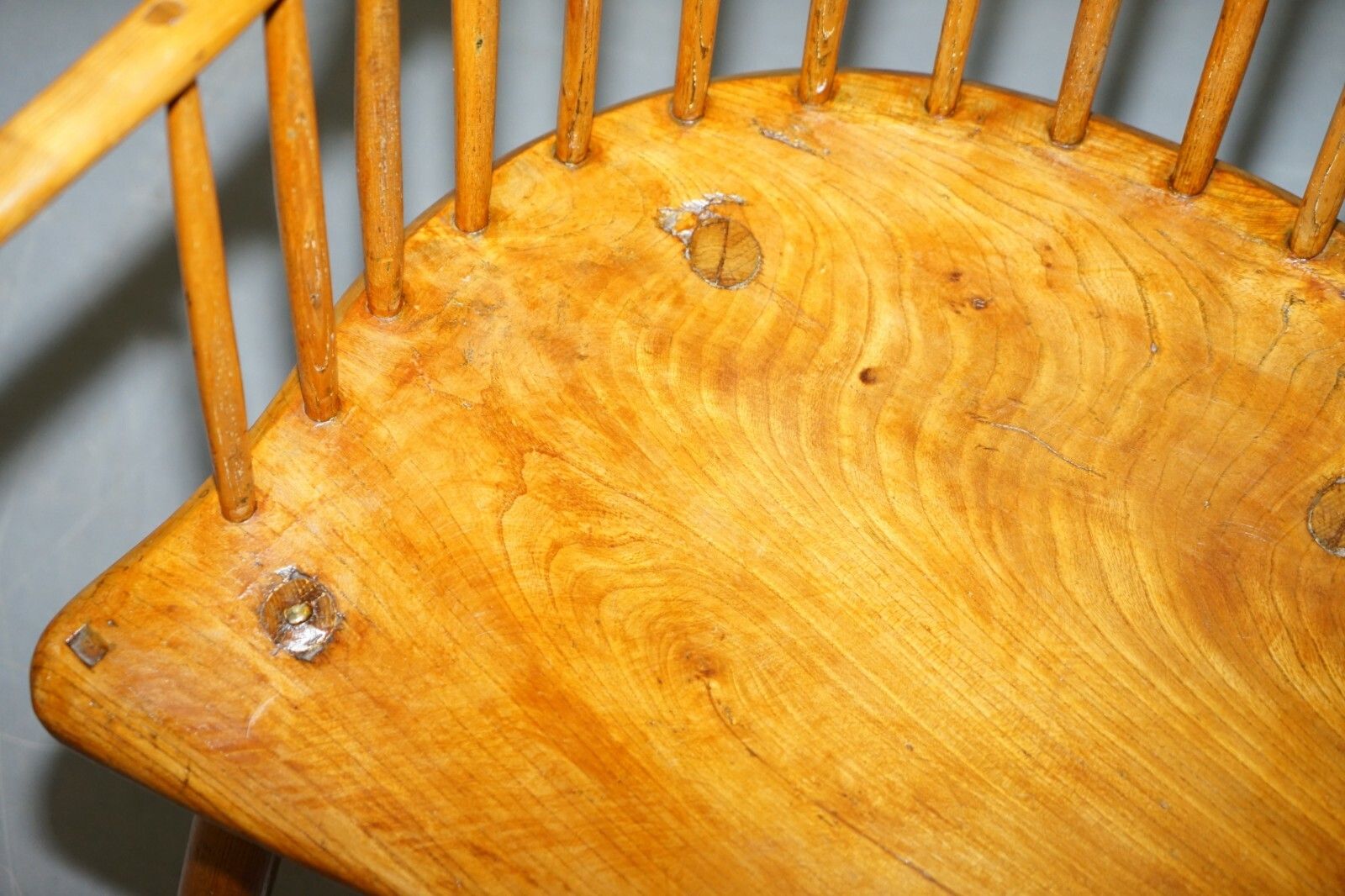 Stunning 18th Century Yew Wood Windsor Armchair Primate Design Stick Back photo Furniture
