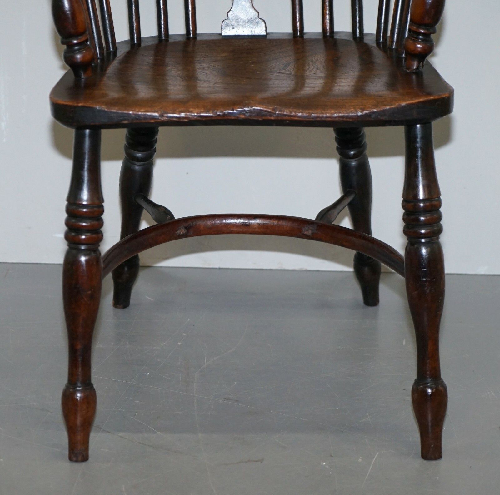 Pair Of Burr Yew Wood & Elm Windsor Armchairs Circa 1860 English Country House photo vintage