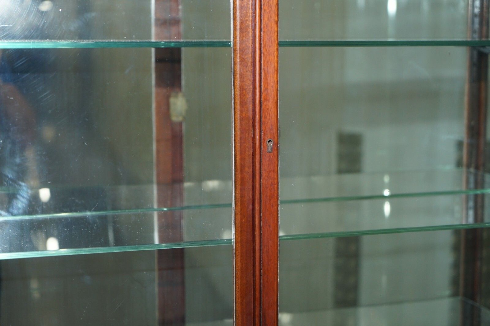 Rare Victorian Haberdashery Apothecary Shops Cabinet Fully Glazed Door Bookcase photo vinterior